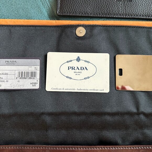 Authentic Prada Ombre Patent Leather Large Clutch - Picture 10 of 11